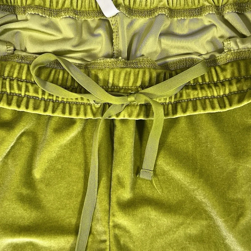 Fabletics Daria‎ Womens Velour Jogger Pants Acid Green XXL
